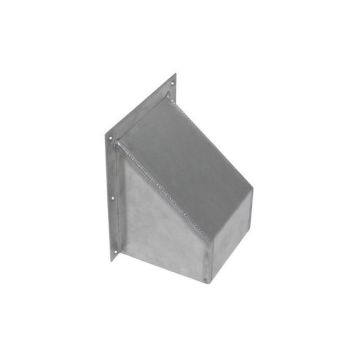 Aluminium wanddoorgang 150x150 mm
