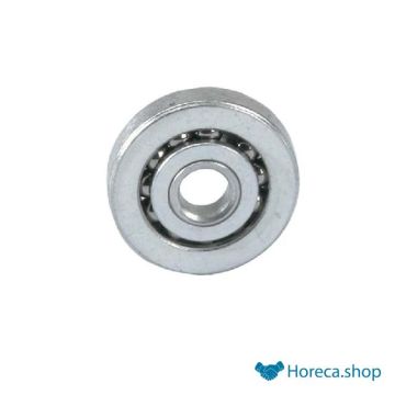 Flat ball bearing with opening