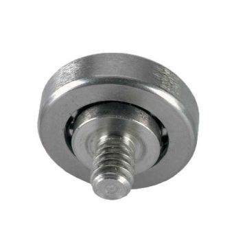 Flat ball bearing with screw bolt