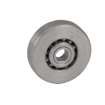 Flat ball bearing with opening