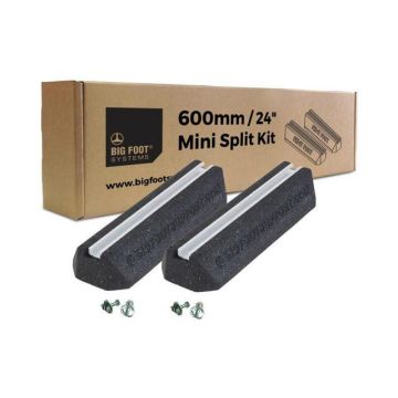 Fix-it foot - 600x180x95 mm - 2 pieces including quick fix channel fixings