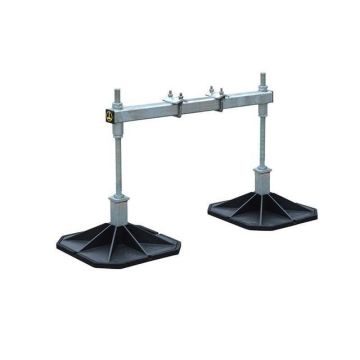 Adjustable i beam support 305x305 mm - height 300-560 mm