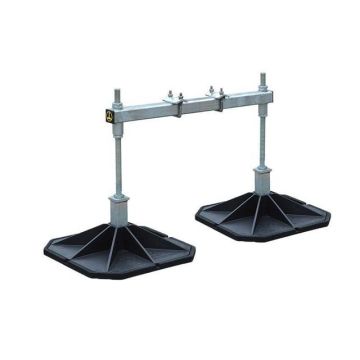 Adjustable i beam support 450x450 mm - height 300-560 mm