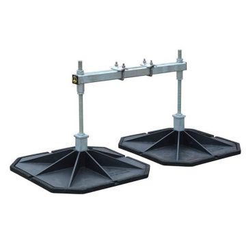 Adjustable i beam support 600x600 mm - height 300-560 mm