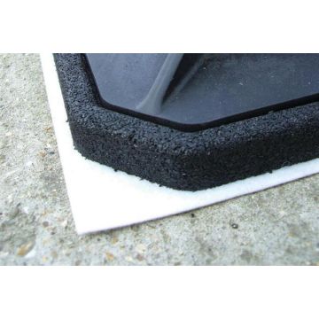 Fleece mat voor voet 305x305mm