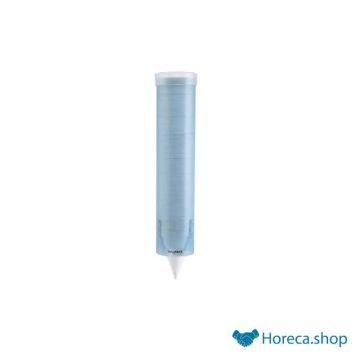Water cup dispenser - pull - transparent blue