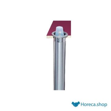 Built-in cup dispenser - stainless steel (l 457 mm) - horizontal - Ø cup: 56-81 mm