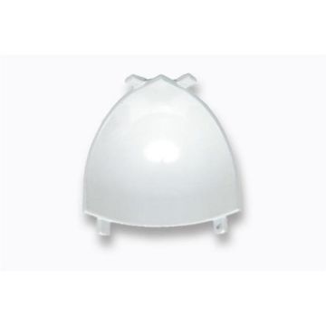 Alu shell large rounded corner - ral 9010