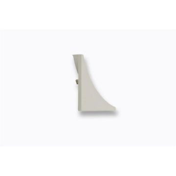 Pvc end piece small rounded corner - ral 9002