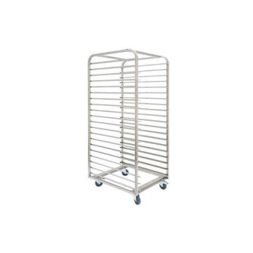 Stainless steel trolley 800x600 mm - 20 niv - type h - aisi 441 - opening 600 mm side
