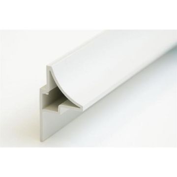 Concrete sealing profile pvc - ral 9010 - 4m