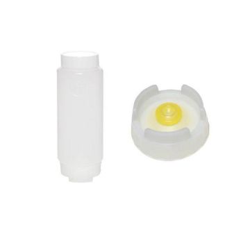 12-pack squeeze bottle with medium membrane with white screw cap - 355 ml