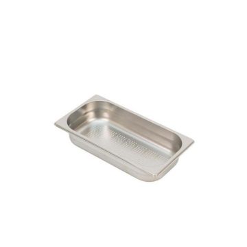 Stainless steel gastro 1 3 - h 65 mm - perforated