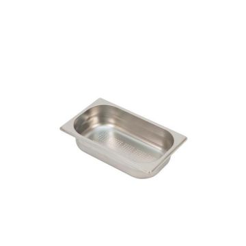 Stainless steel gastro 1 4 - h 65 mm - perforated