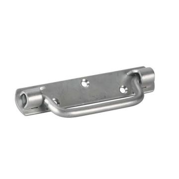 Stainless steel handle on plate