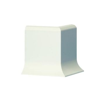 Plinthe en béton polyester d angle extérieur h = 20cm - ral 9010