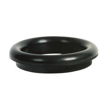Rubber waste tube ring - flat - black -
