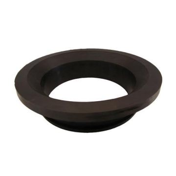 Rubber waste tube ring - funnel shape - black