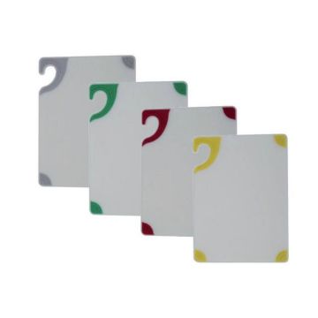 Cutting board saf-t-grip 381x508x13 mm white board with white corners