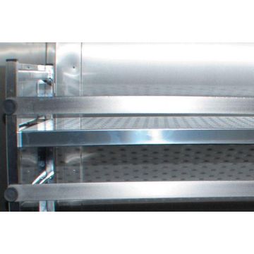 Cadre de manivelle aluminium 800 mm - profil 40 x 10 mm vis de reglage acier zing blanc