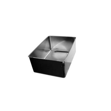 Premium line large welded sink - drain opening on the right - 702x502 mm
