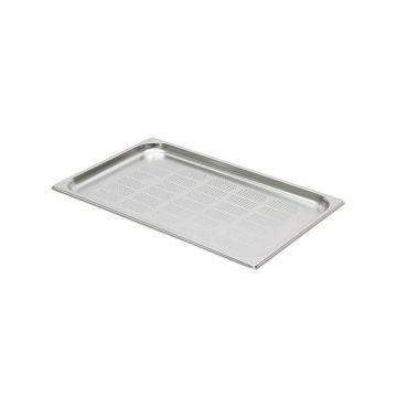 Stainless steel gastro 1 1 - h 20 mm - perforated (premium line)