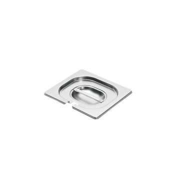 Stainless steel lid with recess for gn1   6 (premium line)