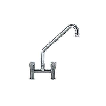 A-line double hole mixing tap - 2 rotary knobs - spout 250 mm