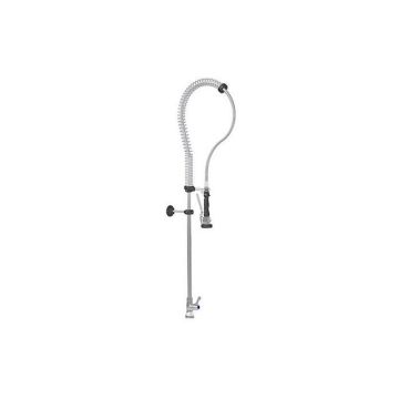 One-hole pre-rinse shower with a quarter turn intermediate tap - only cold water