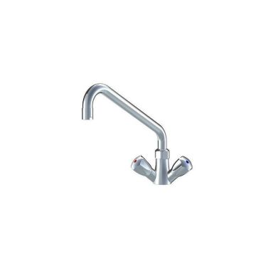 A-line double g. high flow mixing valve - 2 rotary knobs - spout 250 mm
