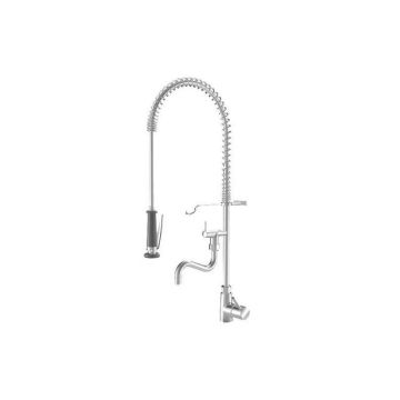 Pre-washing shower single-hand mixer - including intermediate valve 200 mm spout