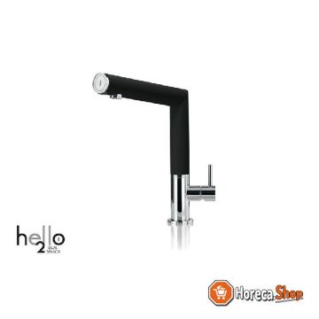 Hello 100 - infrared tap - 2 batteries 1.5v - spout jaw: black