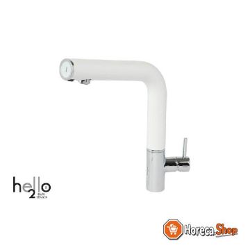 Hello 200 - infrared tap - 2 batteries 1.5v - spout jaw: white