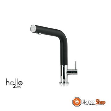 Hello 200 - infrared tap - 2 batteries 1.5v - spout jaw: black
