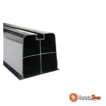 Standard mounting bar - 2000 mm - black 2 m = 1 length (price   m)