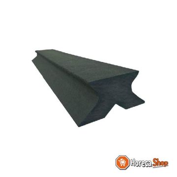 Plastic mounting bar black  x-base  l = 900 mm * 80 120 mm - 60 mm thick *