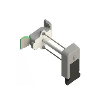 Single-point lever handle for overlay doors ral 7004