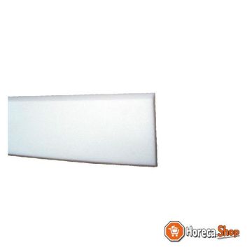 Bumpers in polyethylene 100x15mm - l = 2m - white