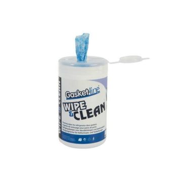 Wipe&clean doekjes voor deurdichtingen (50 doekjes koker)