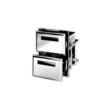 Am13 - double drawer set with 2 identical drawers - stainless steel 442x602 mm