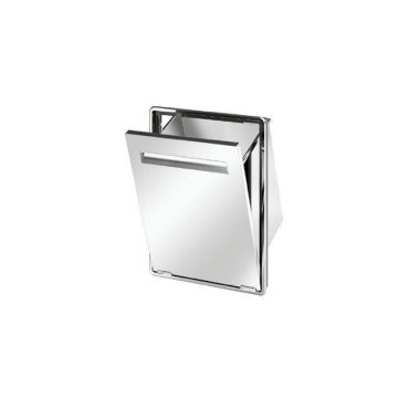 Au51 - waste container - stainless steel 442x502 mm