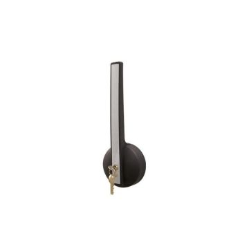 Single point swivel handle - left   right with key - for panel thickness 100 mm