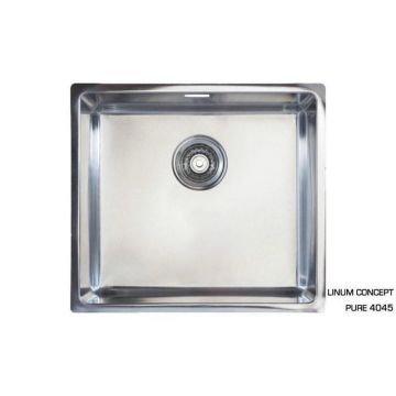Sink 400x450x200 mm r15 - polished - outlet opening 115 88