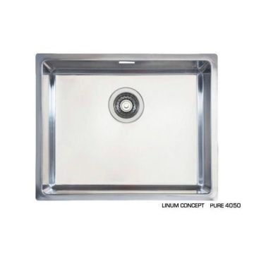 Sink 500x400x200 mm r15 - polished - outlet opening 115 88