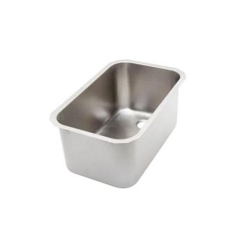 Top line rectangular welded sink - drain opening on the right - 292x352 mm