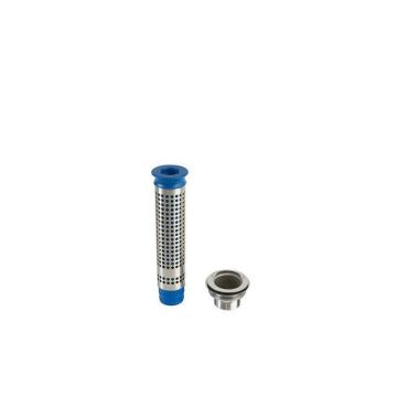 Perforated stainless steel standpipe with plastic insert tube - h = 305 mm