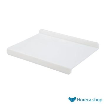 Large cutting board with 50 mm edges - white
