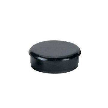 Round tube cap - black nylon -