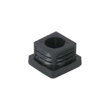 Inbuisdop voor 25x25mm - m10 - zwart pa zwart