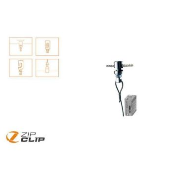 Zip-grip vertical cable suspension system - 10 meters - load 10kg - 10 pieces